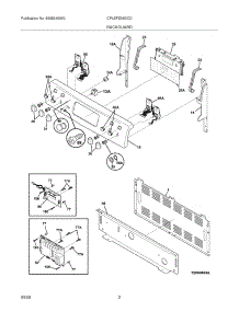 05 - Backguard parts for Frigidaire Range CPLEFZ98GCD from AppliancePartsPros.com