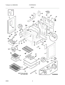 07 - Body parts for Frigidaire Range CPLEFZ98GCD from AppliancePartsPros.com