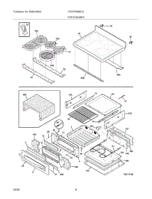 07 - Top / Drawer parts for Frigidaire Range CPLEFM99ECA from AppliancePartsPros.com
