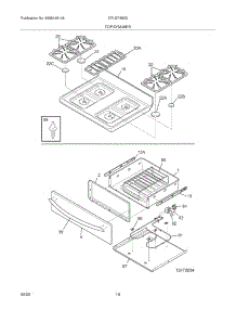 09 - Top / Drawer parts for Frigidaire Range CPLGF390DCD from AppliancePartsPros.com