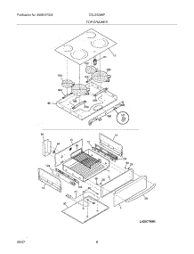 07 - Top / Drawer parts for Frigidaire Range CGLES389FS3 from AppliancePartsPros.com