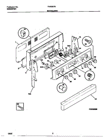 02 - Backguard parts for Frigidaire Range F04B357BWF from AppliancePartsPros.com
