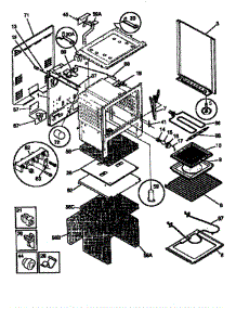 Body parts for Frigidaire Range EF367CABB from AppliancePartsPros.com