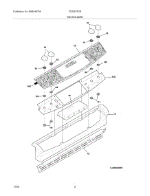 03 - Backguard parts for Frigidaire Range FCS367ECB from AppliancePartsPros.com