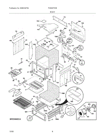 07 - Body parts for Frigidaire Range FCS367ECB from AppliancePartsPros.com