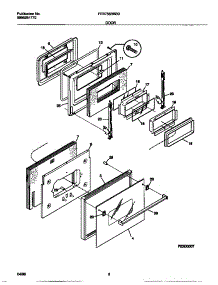 04 - Door parts for Frigidaire Oven FEB756BBBD from AppliancePartsPros.com