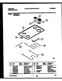 03 - Cooktop And Broiler Parts parts for Frigidaire Range FED354BABC from AppliancePartsPros.com