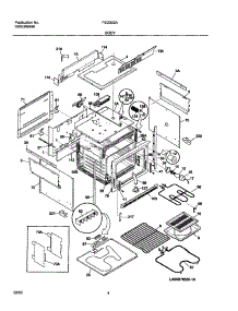 05 - Body parts for Frigidaire Range FED355ABF from AppliancePartsPros.com