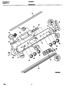 02 - Backguard parts for Frigidaire Range FED353CCDA from AppliancePartsPros.com