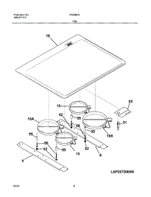 07 - Maintop parts for Frigidaire Range FED367ASD from AppliancePartsPros.com