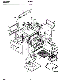 03 - Body parts for Frigidaire Range FED367CCS3 from AppliancePartsPros.com