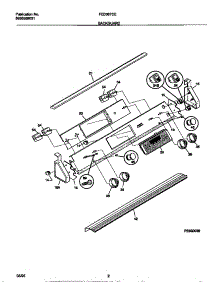 02 - Backguard parts for Frigidaire Range FED367CETB from AppliancePartsPros.com