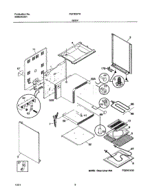 05 - Body parts for Frigidaire Range FEF305PHWC from AppliancePartsPros.com
