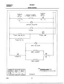 10 - Wiring Diagram parts for Frigidaire Range FEF305PHWC from AppliancePartsPros.com