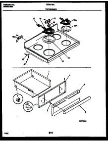 04 - Cooktop And Drawer Parts parts for Frigidaire Range FEF311SADA from AppliancePartsPros.com