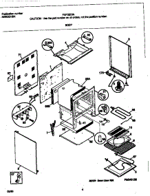 03 - Body parts for Frigidaire Range FEF322BADM from AppliancePartsPros.com