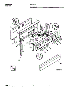 02 - Backguard parts for Frigidaire Range FEF322CCTD from AppliancePartsPros.com
