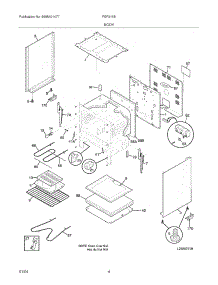 05 - Body parts for Frigidaire Range FEF316BSC from AppliancePartsPros.com