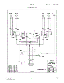 11 - Wiring Diagram parts for Frigidaire Range FEF316BSC from AppliancePartsPros.com