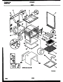03 - Body Parts parts for Frigidaire Range FEF322BAWA from AppliancePartsPros.com