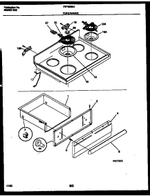 04 - Cooktop And Drawer Parts parts for Frigidaire Range FEF322BAWA from AppliancePartsPros.com