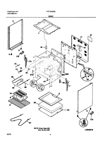 05 - Body parts for Frigidaire Range FEF326ABE from AppliancePartsPros.com