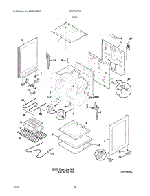 05 - Body parts for Frigidaire Range FEF326FQE from AppliancePartsPros.com