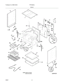 05 - Body parts for Frigidaire Range FEF326ASJ from AppliancePartsPros.com