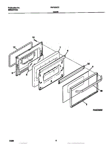 05 - Door parts for Frigidaire Range FEF322CCTD from AppliancePartsPros.com