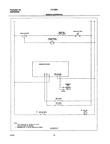12 - Wiring Schematic parts for Frigidaire Range FEF326ABB from AppliancePartsPros.com