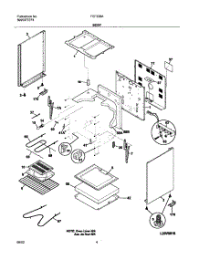 05 - Body parts for Frigidaire Range FEF326ASC from AppliancePartsPros.com