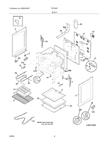 05 - Body parts for Frigidaire Range FEF336FME from AppliancePartsPros.com