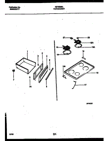 05 - Cooktop And Drawer Parts parts for Frigidaire Range FEF353BADA from AppliancePartsPros.com