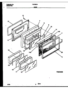 05 - Door Parts parts for Frigidaire Range FEF350CASB from AppliancePartsPros.com