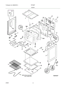 05 - Body parts for Frigidaire Range FEF352FSA from AppliancePartsPros.com