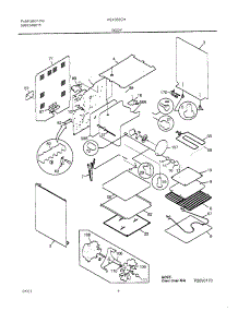 05 - Body parts for Frigidaire Range FEF356CHTD from AppliancePartsPros.com