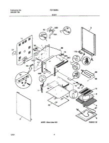 05 - Body parts for Frigidaire Range FEF365BGDE from AppliancePartsPros.com