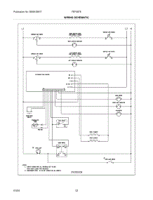 10 - Wiring Schematic parts for Frigidaire Range FEF357BSE from AppliancePartsPros.com