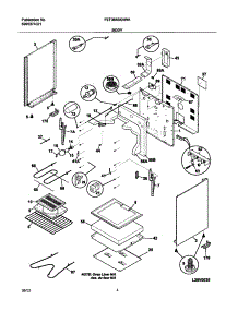 05 - Body parts for Frigidaire Range FEF364BXAWA from AppliancePartsPros.com