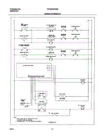 10 - Wiring Schematic parts for Frigidaire Range FEF364BXAWA from AppliancePartsPros.com