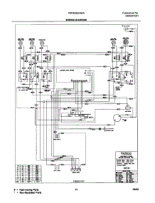 11 - Wiring Diagram parts for Frigidaire Range FEF364BXAWA from AppliancePartsPros.com
