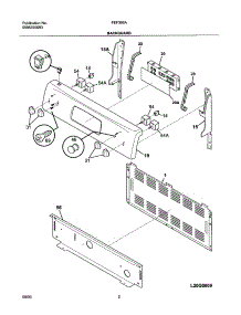 03 - Backguard parts for Frigidaire Range FEF366ASG from AppliancePartsPros.com