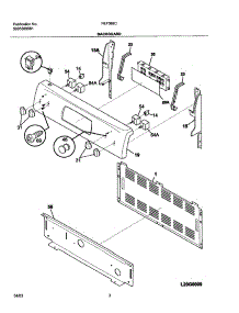 03 - Backguard parts for Frigidaire Range FEF366CBA from AppliancePartsPros.com