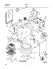 05 - Body parts for Frigidaire Range FEF366ASB from AppliancePartsPros.com
