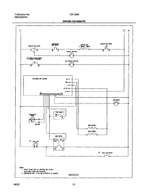 10 - Wiring Schematic parts for Frigidaire Range FEF366ASG from AppliancePartsPros.com