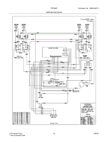 13 - Wiring Diagram parts for Frigidaire Range FEF366EBA from AppliancePartsPros.com