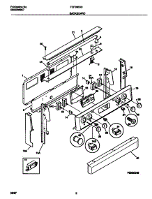 02 - Backguard parts for Frigidaire Range FEF368CCTG from AppliancePartsPros.com
