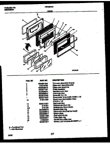 05 - Door Parts parts for Frigidaire Range FEF367CASA from AppliancePartsPros.com