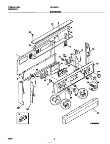 02 - Backguard parts for Frigidaire Range FEF368CCTD from AppliancePartsPros.com