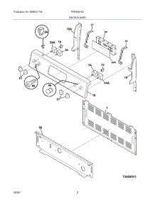 03 - Backguard parts for Frigidaire Range FEF369HSC from AppliancePartsPros.com